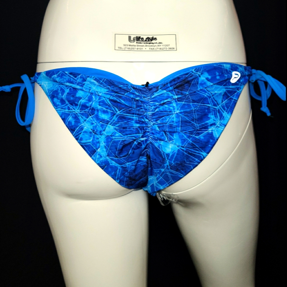 PELAGIC BLUE REVERSIBLE BIKINI BOTTOM